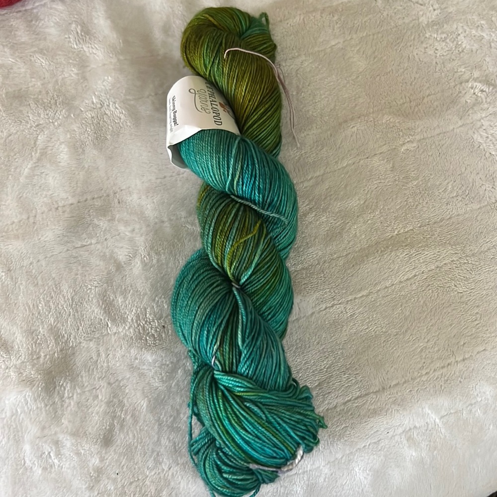 NWT Merino, Cashmere, and nylon blend hand dyed yarn.